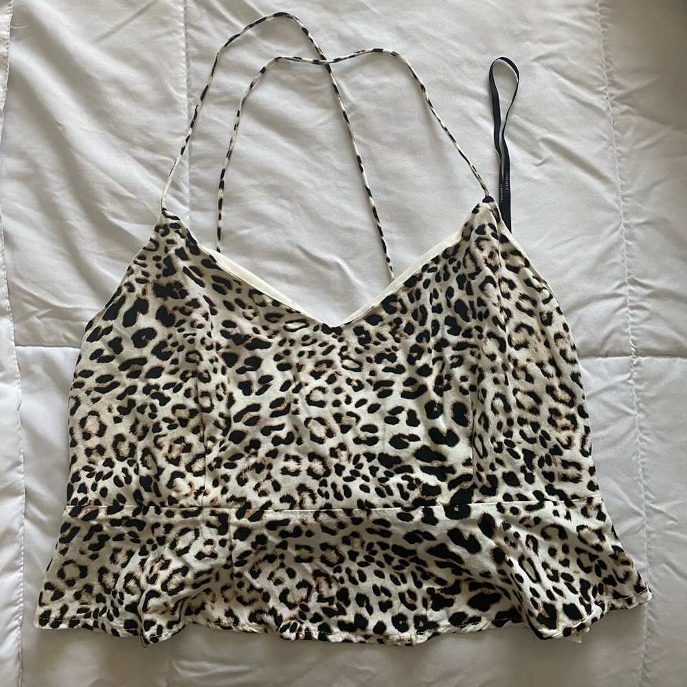 Cute cheetah print top